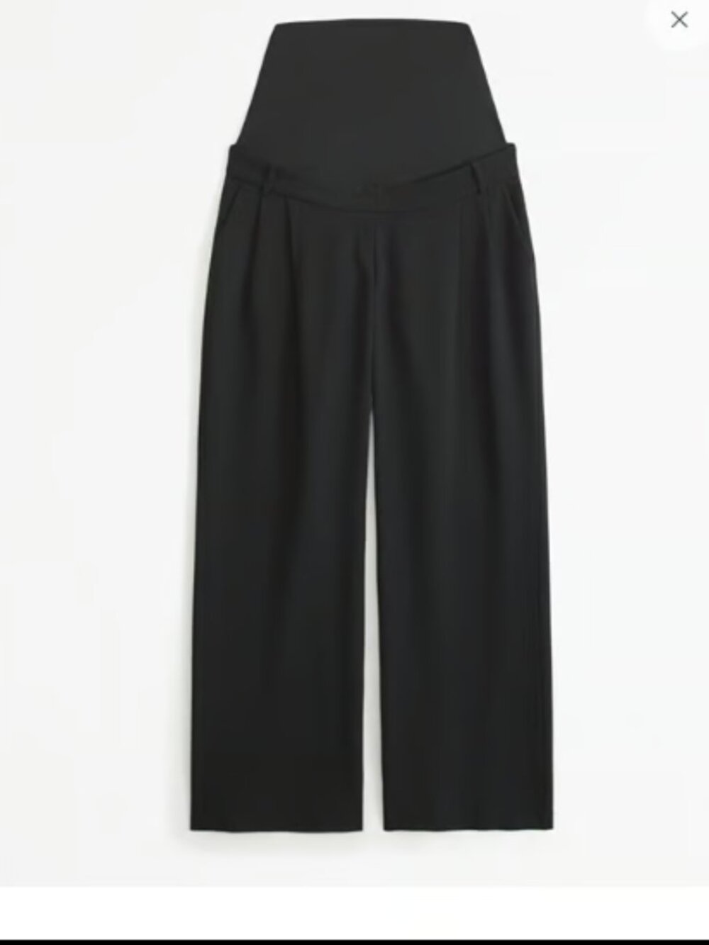 ABERCROMBIE & FITCH BLACK SLOANE WIDE LEG MATERNITY TROUSER PANTS NWT 4 s/27 w - Picture 4 of 10